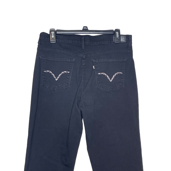 Levi's‎ 512 Women Jeans Perfectly Slimming Bootcut Leg Stretch Hi-Rise Black 31 - Picture 8 of 10